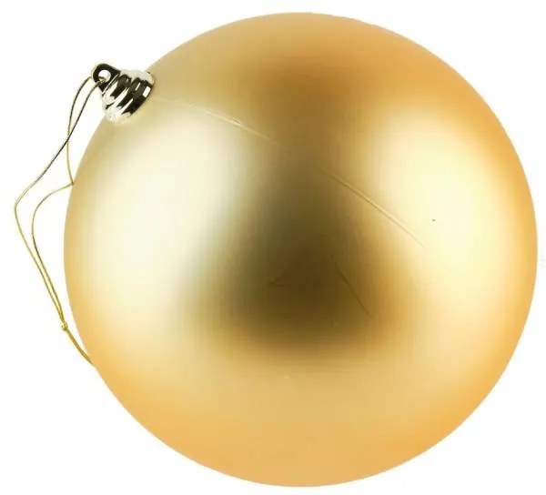 DECOLED Plastová guľa, priemer 20 cm, šampanské, matná, UV