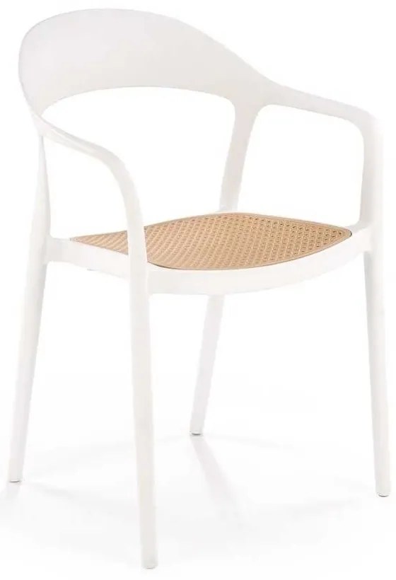 Jedálenská stolička Ruby, hnedá / biela