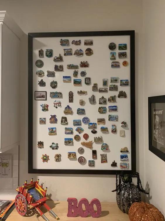 Toptabule.sk Biela tabuľa na magnetky v drevenom čiernom ráme 200x100 cm