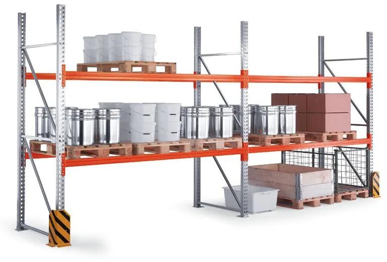 META Paletový regál 5500x2700x800 mm, 3 poschodia, prístavný