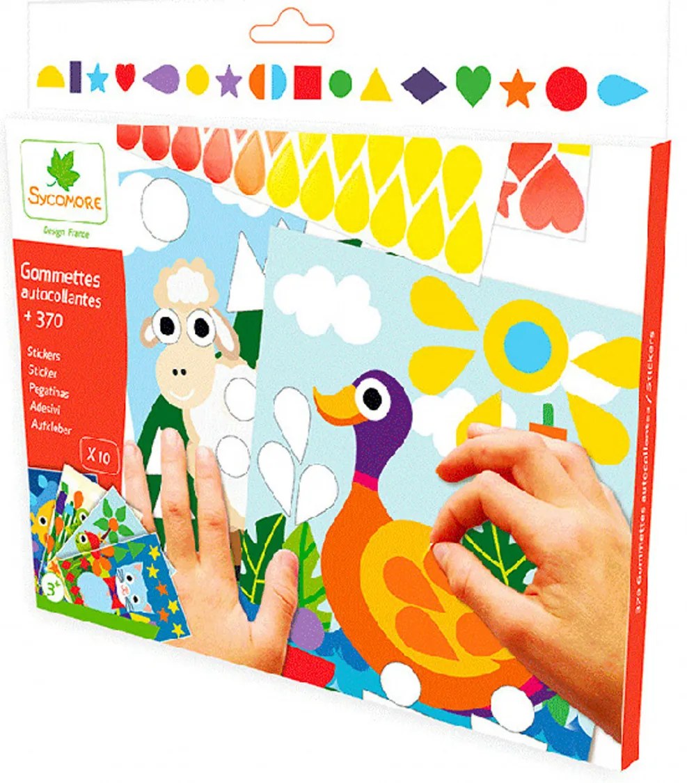 Samolepky - tvary a farby - farma