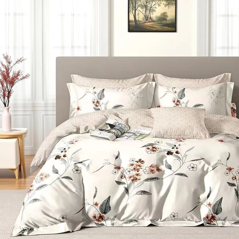 Mikroplyš obliečky Homa MALENA NOSTALGIA 7-dielna sada 140x200 cm