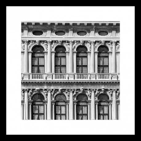 B&amp;W rámovaný obraz 40x40