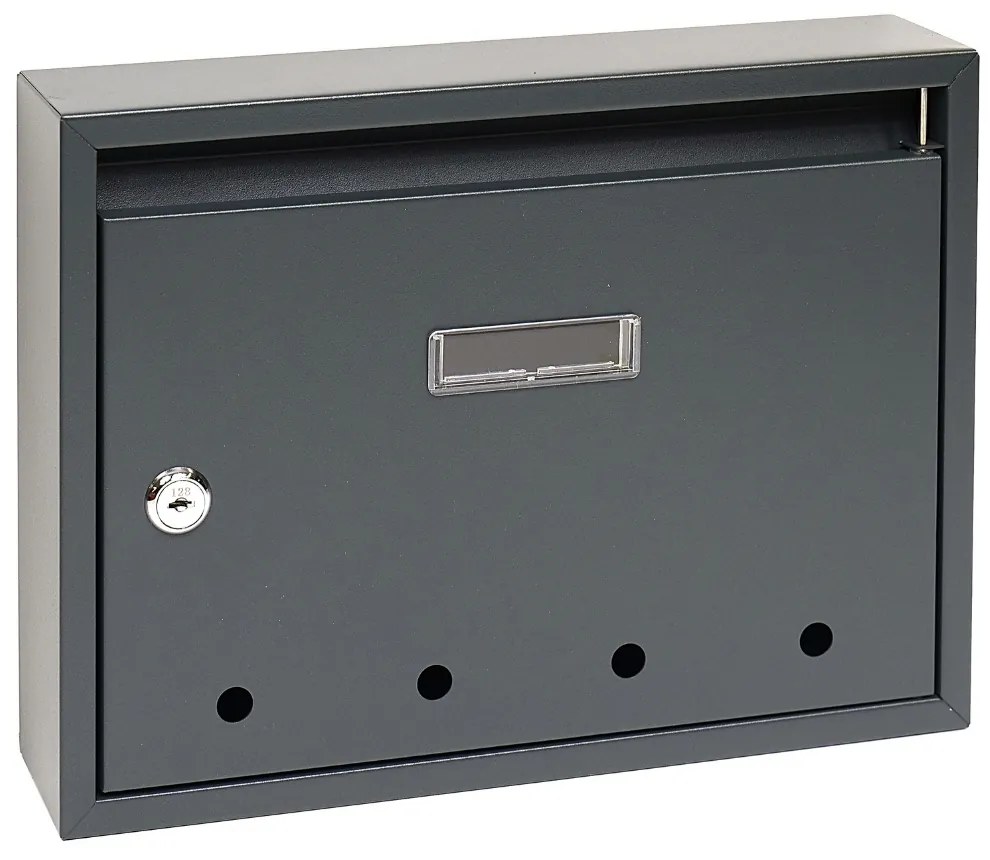 Poštová schránka BK 24, s otvormi, antracit Poštová schránka BK 24, s otvormi, antracit