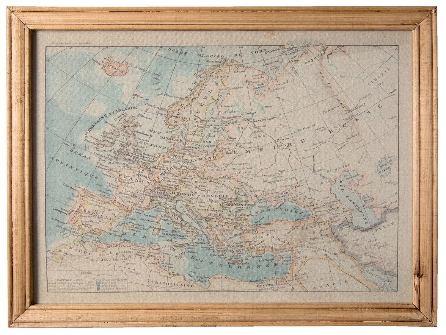 Obraz mapa Európa - 65 * 2 * 50 cm