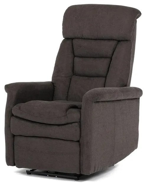 Autronic BONTEC Polohovacie kreslo, elektrické zabudované ovládanie, hnedá, látka, TV-925 BR2 Farba: Hnedá