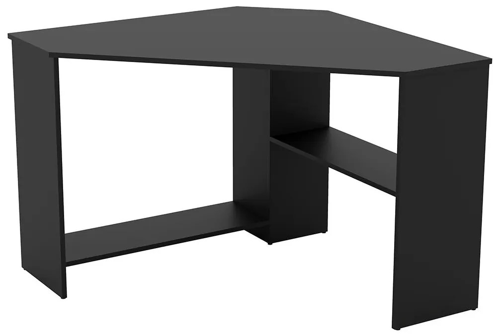 Rohový PC stolík Rhyno (čierna). Akcia -21%. Vlastná spoľahlivá doprava až k Vám domov. 1108245