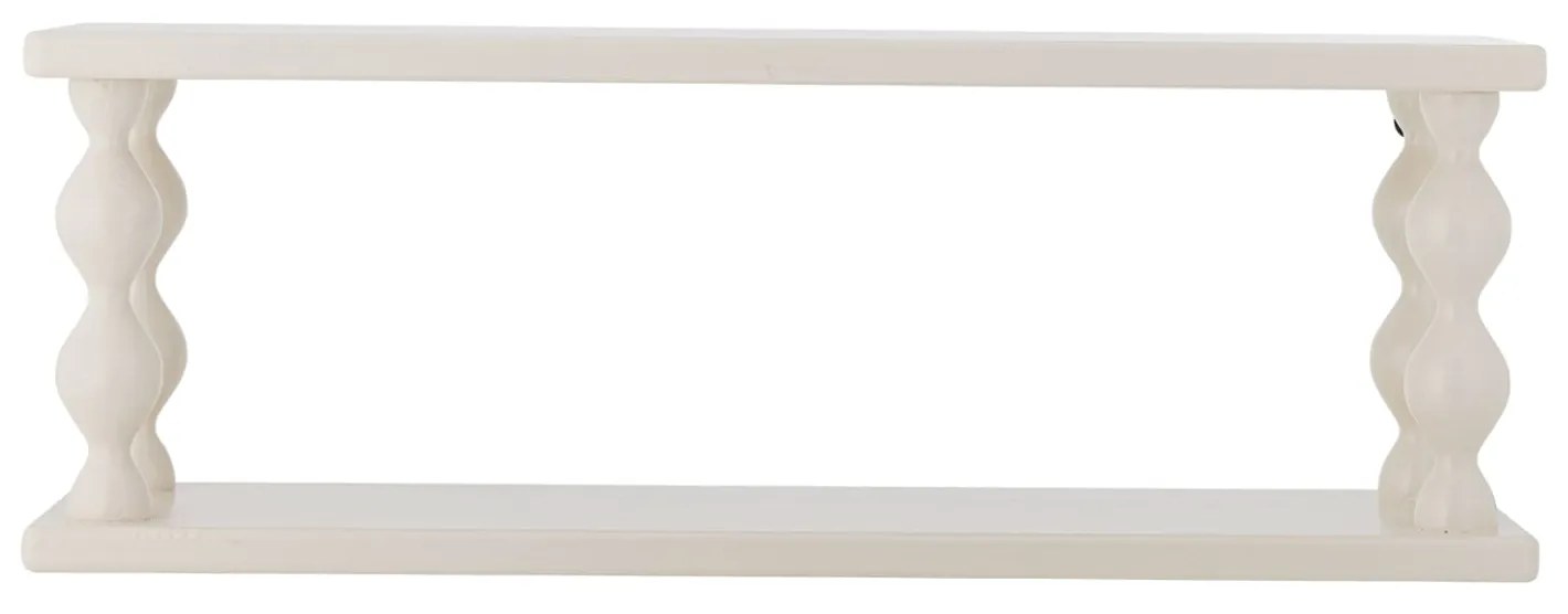 Bloomingville Drevená polička Salino White 60 cm