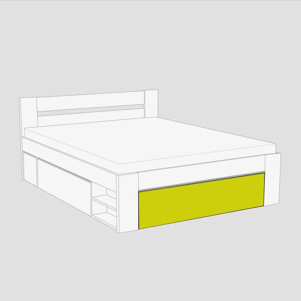 BTC KIRA ČELO 2: 160x200 Varianta: ZELENÁ