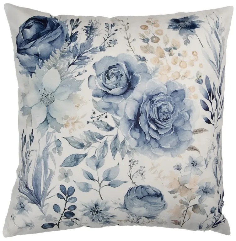 Béžová obliečka na vankúš so srdcom z ruží Rose - 45*45 cm