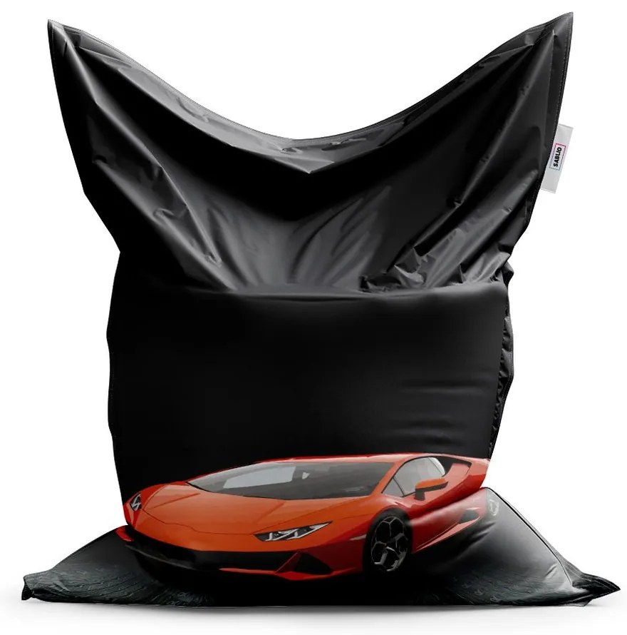 Sedací vak Classic športové auto 1, čierna