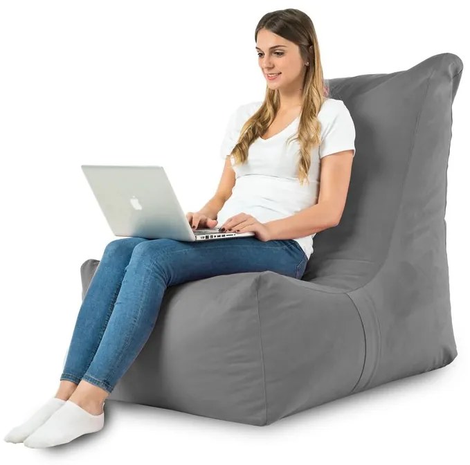 INTERMEDIC SK Sedací vak Distinto Plyš Farba: 12. Sivý