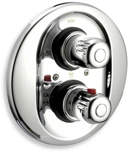 Novaservis Aquamat, vaňová batéria s termostatom pod omietku, na 3 výstupy, chróm 2650RX,0