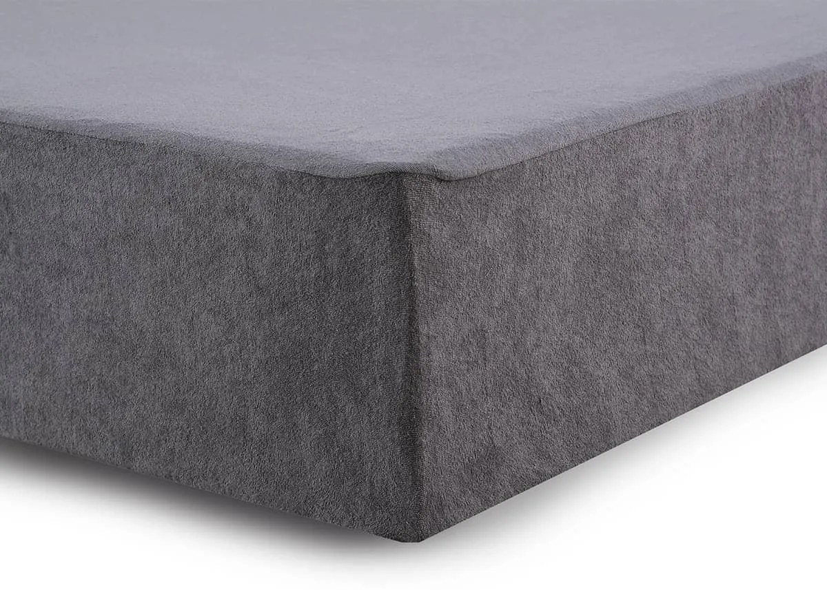 XPOSE® Froté nepriepustný chránič matraca - tmavo sivý 160x200 cm