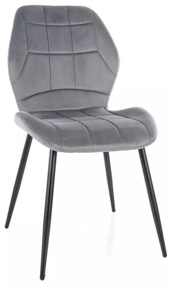 Jedálenská stolička Verso, sivá