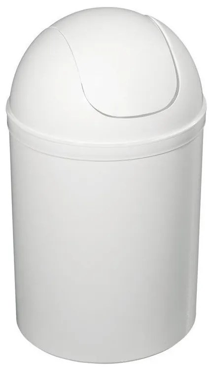 Aqualine Aqualine, Odpadkový kôš výklopný, 5 l, plast, biela, 20309