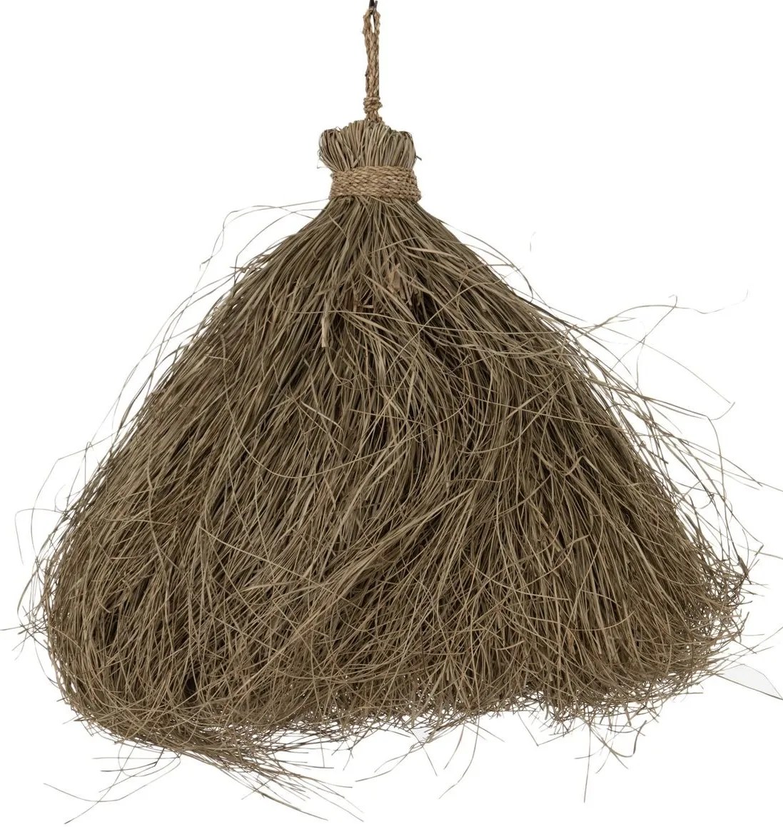 Prírodné stropné svetlo s tienidlom z trávy Papua grass - Ø 75*76 cm/ E27