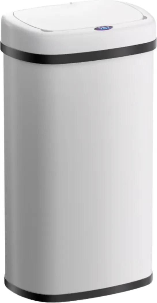 Senzorový odpadkový kôš DEUS, 58 litrov, biela Jurhan