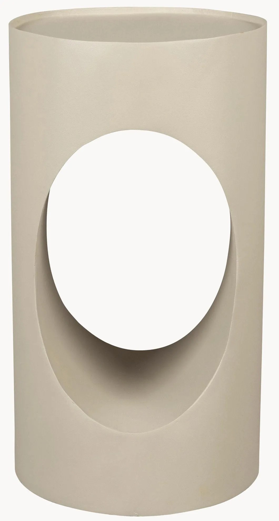 Okrúhly kovový pomocný stolík Sai