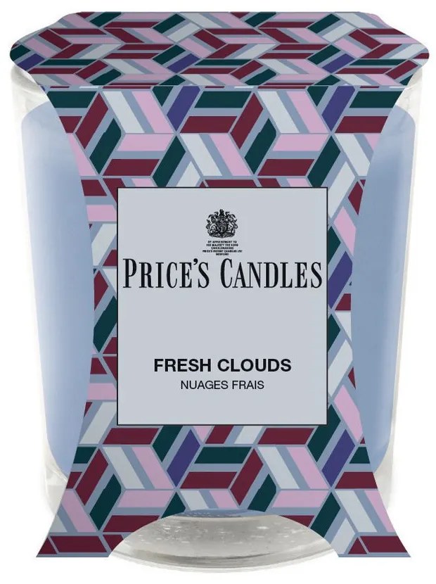 Price´s Price's vonná svíčka ve skle Fresh Clouds - hoření 45h
