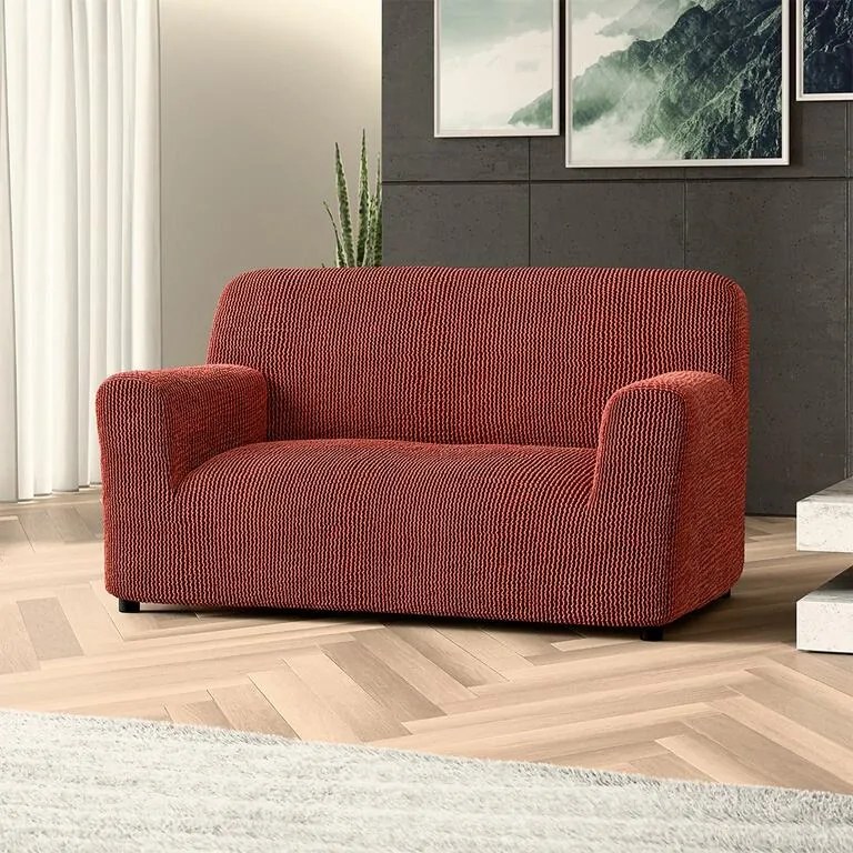 Bielastické poťahy COSTINA medená dvojkreslo (š. 120 - 160 cm)