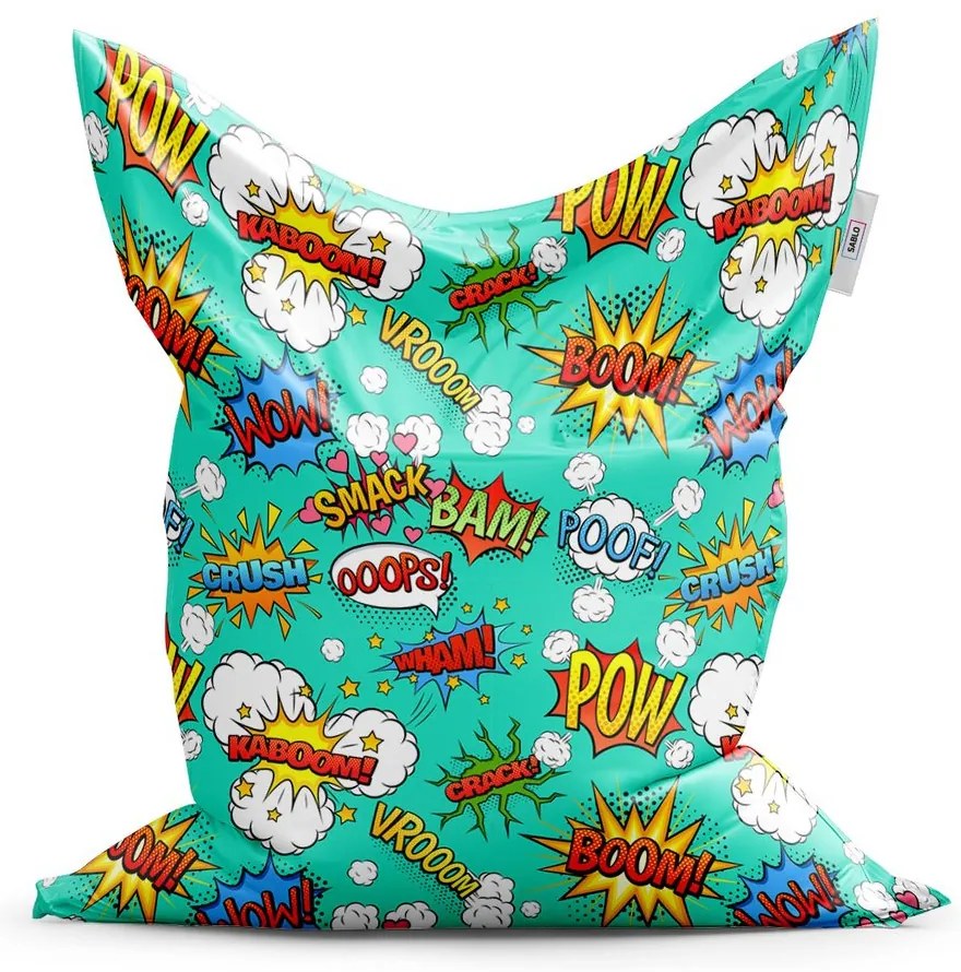 Sedací vak Classic komiks, farebná