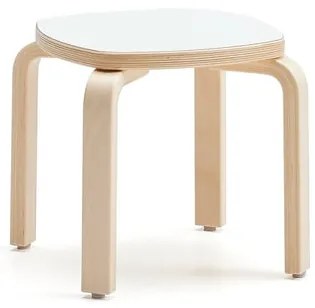 Detská stolička VIDE, laminát - biela, výška 310 mm