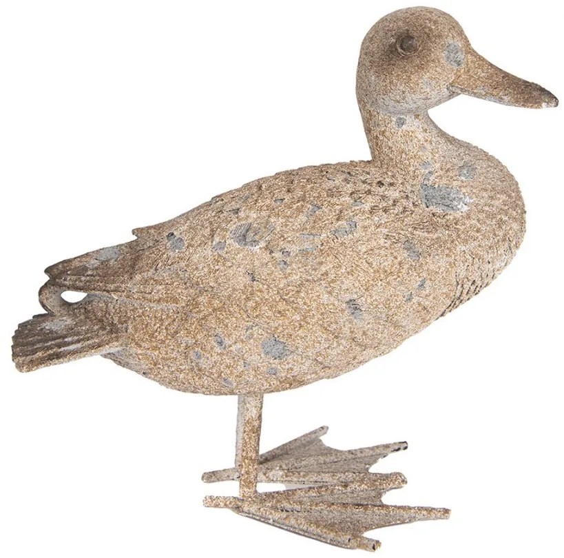 Hnedá antik dekorácia kačica Duck - 22*15*21 cm