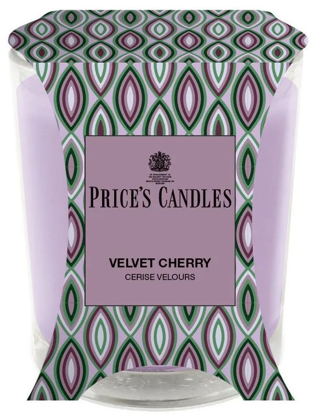 Price´s Price's vonná svíčka ve skle Velvet Cherry - hoření 45h