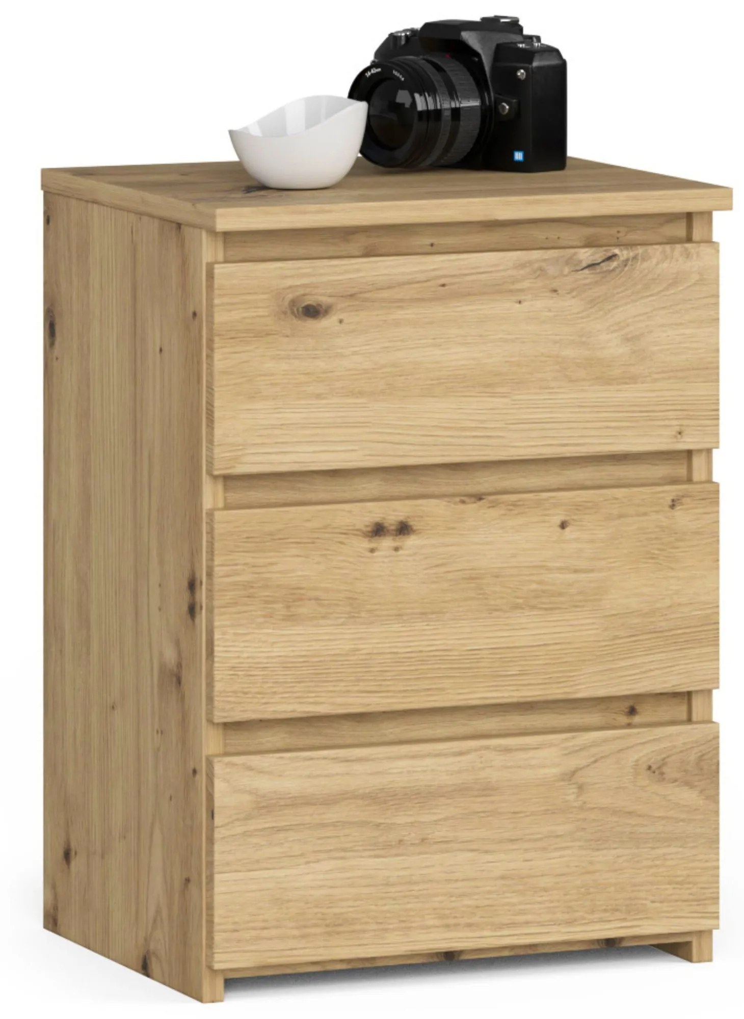 Nočný stolík Contragolpe (dub craft). Akcia -19%. Vlastná spoľahlivá doprava až k Vám domov. 1117457