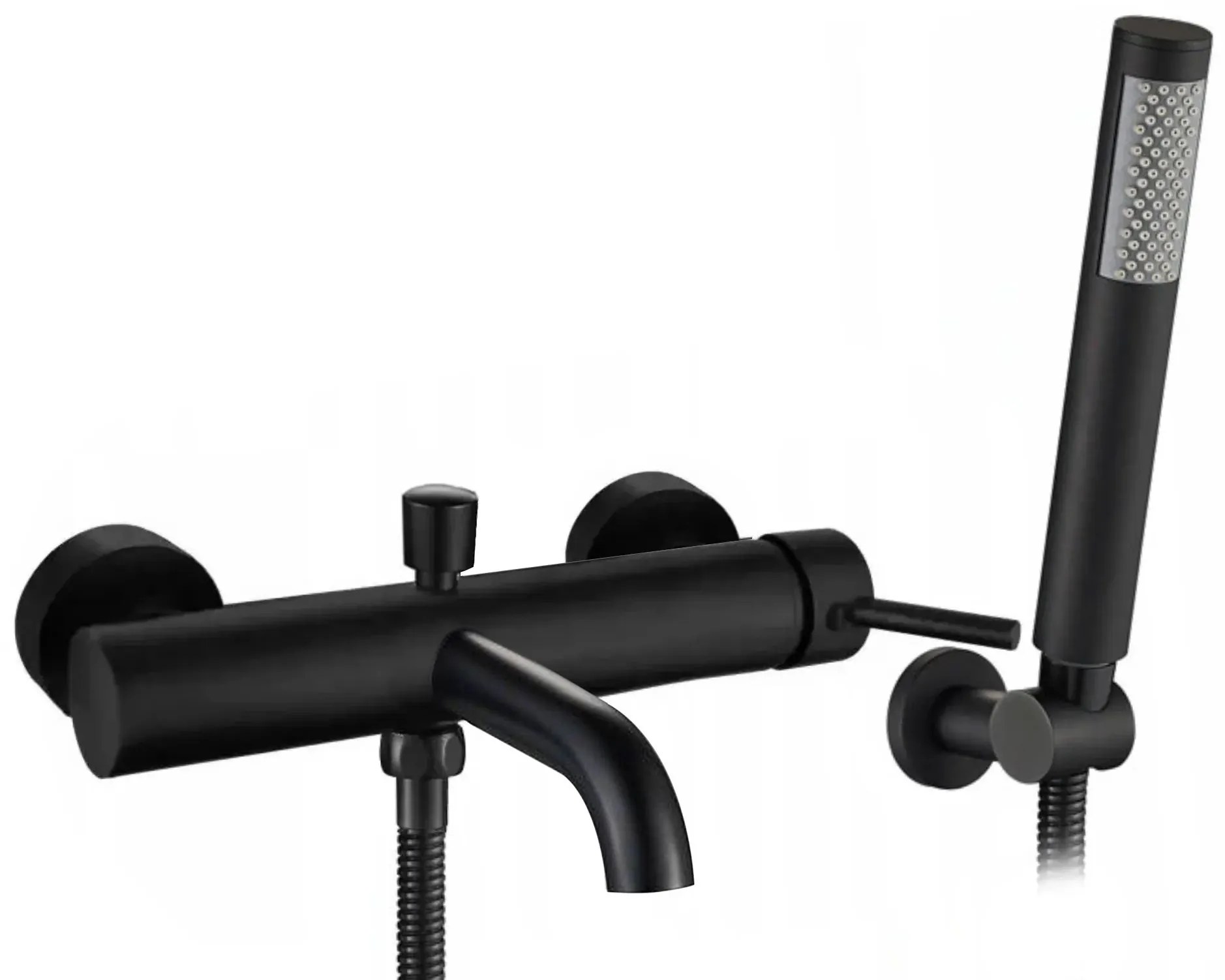 Rea Lungo, vaňová batéria s ručnou sprchovou súpravou, čierna matná, REA-B6634