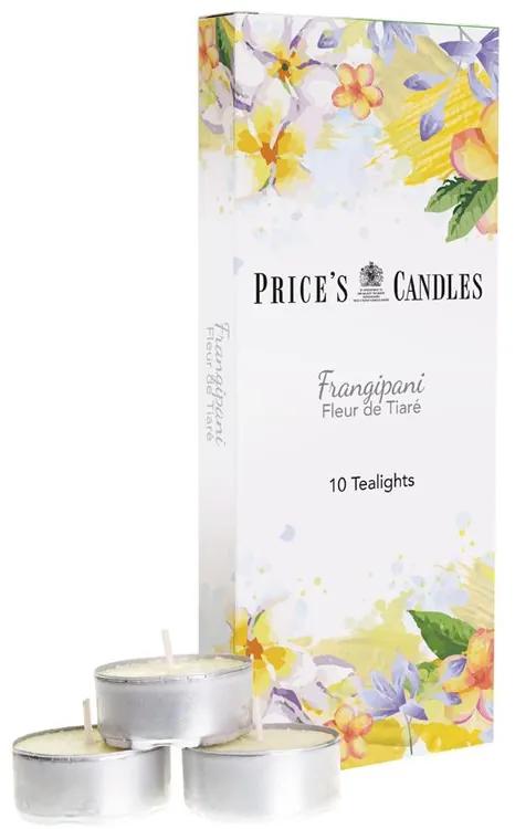 Price´s Price's vonné čajové sviečky Frangipani 10ks
