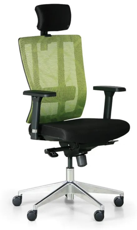 Kancelárska stolička METRIM, čierna/zelená