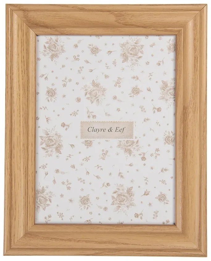 Prírodný drevený fotorámik Ten L - 20*2*25 cm / 15*20 cm