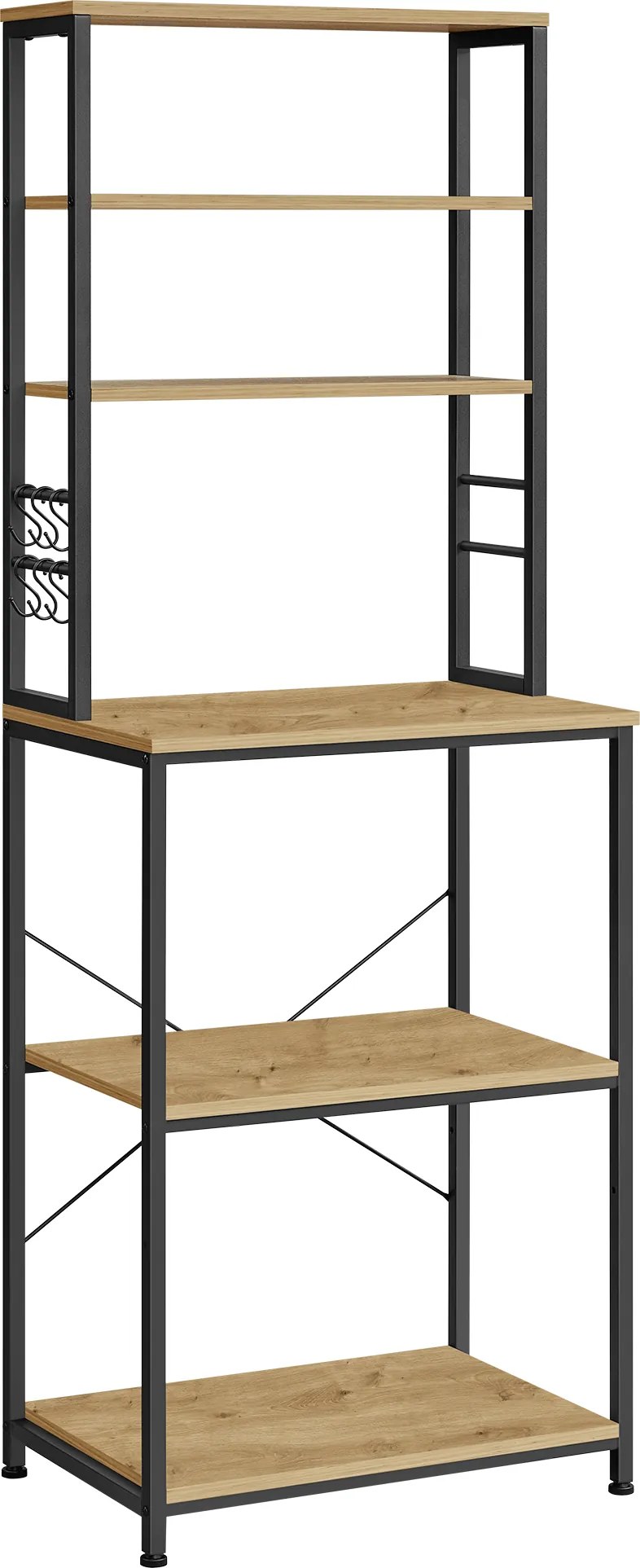 Kuchynský regál TAYLOR ARTISAN 6 políc, 167x60 cm