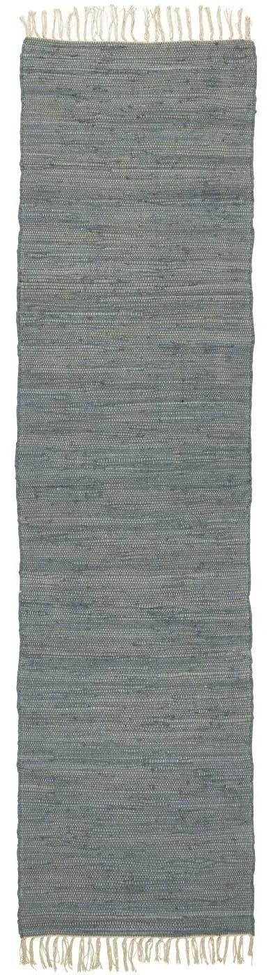 Ib Laursen Bavlnený behúň na podlahu Blue 250 × 60 cm