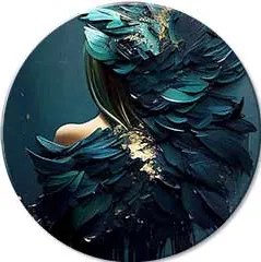 Okrúhle obrazy s akrylom Anjelské volanie