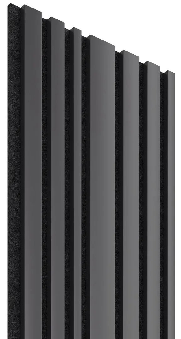 Acoustic Line Akustický obkladový panel, lamelové drevo, 2 650 × 300 × 20 mm, čierna