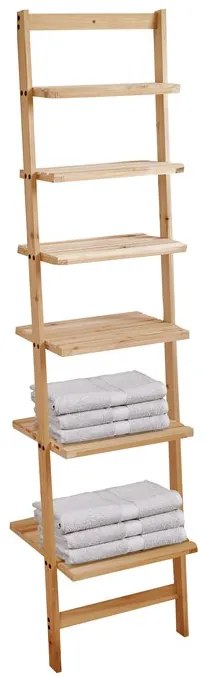 BONTEC Regál, masív, hnedá, DR-N131 NAT Farba: Hnedá