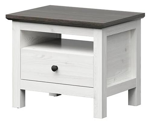 Nočný stolík BRW Hesen KOM1S/5/6 (smrekovec sibiu svetlý + borovica larico). Akcia -17%. Vlastná spoľahlivá doprava až k Vám domov. 1062498