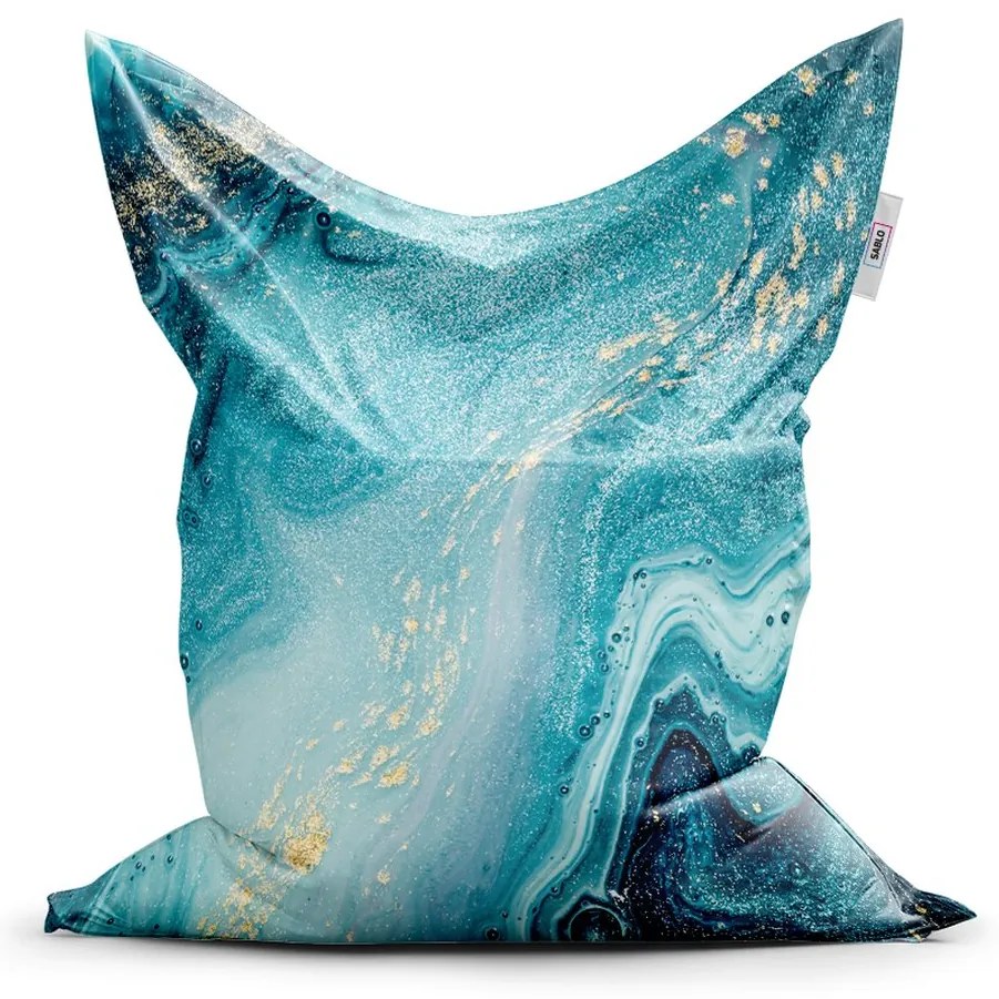 Sedací vak Classic modrý pigment - detský, tyrkysová