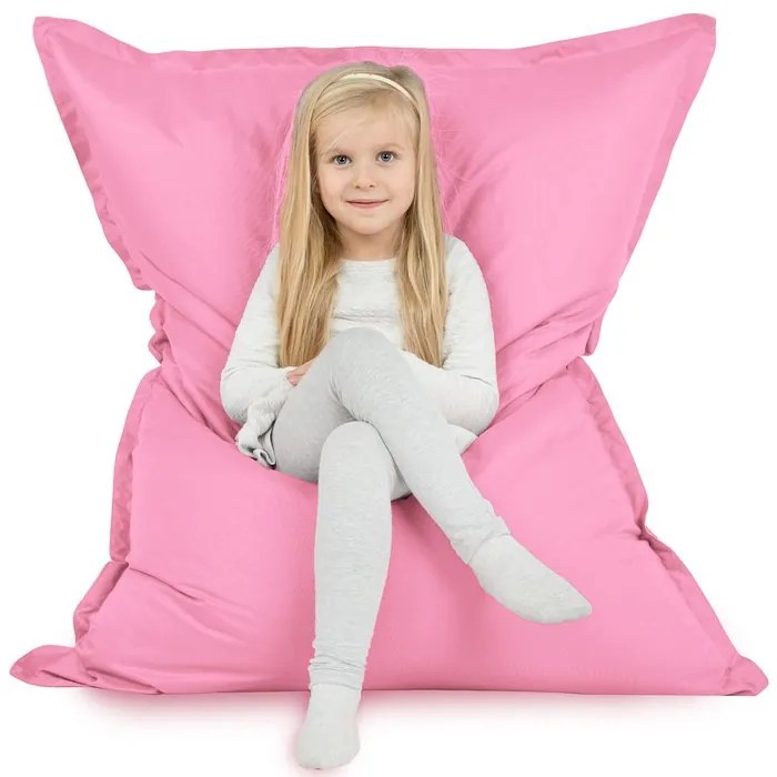 XL vankúš na sedenie – vodeodolný poťah, vhodný na záhradu aj do interiéru Farba: 9.Sv.Ružový