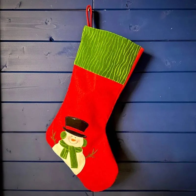 DECOLED Vianočná pančucha so snehuliakom, 50 cm