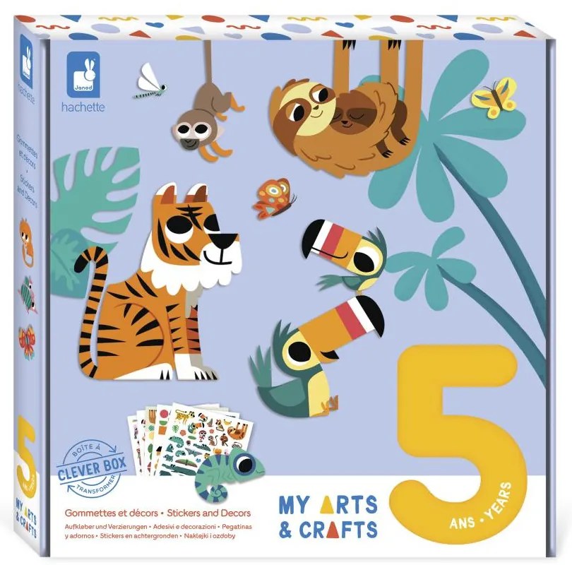 My arts&crafts - Samolepky - Zvieratká z džungle