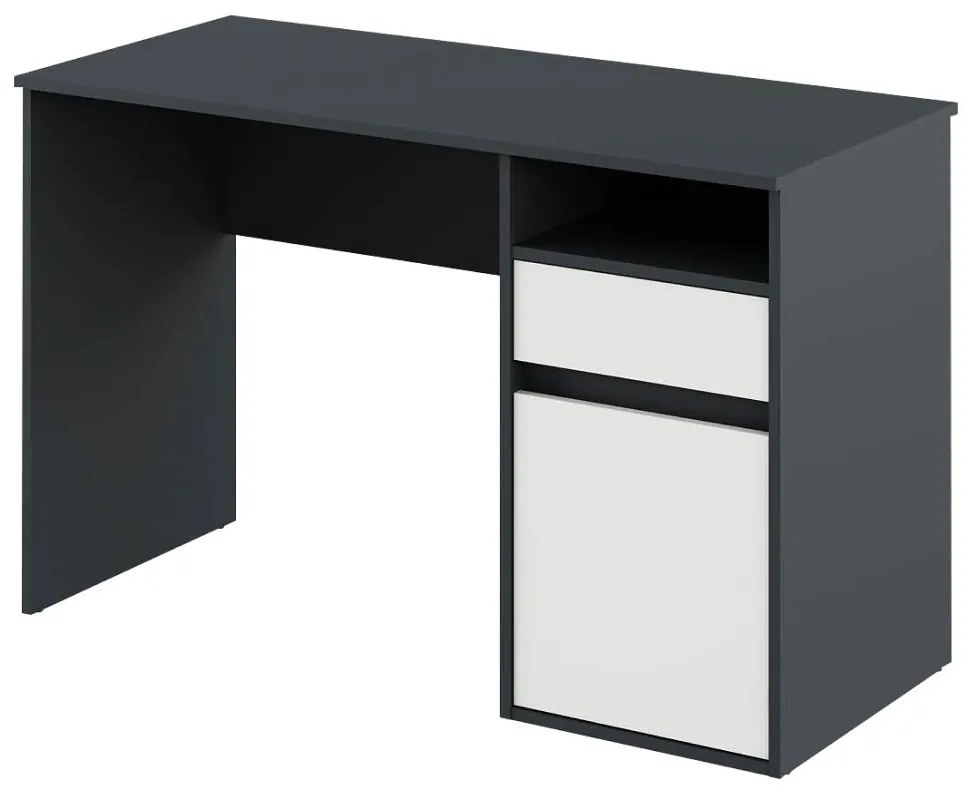 PC stolík Bolegy (grafit + biela) . Vlastná spoľahlivá doprava až k Vám domov. 1116254