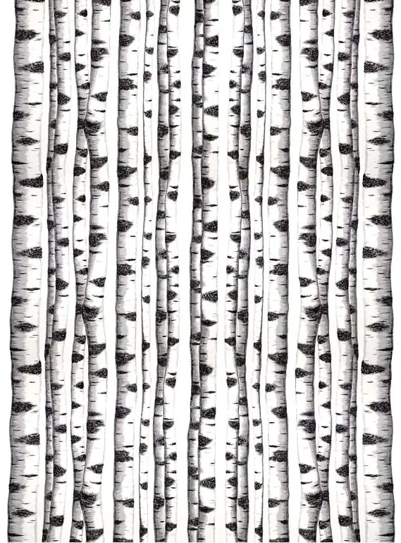 Akustický záves SKOGSBRYN, 1400x2200 mm, les