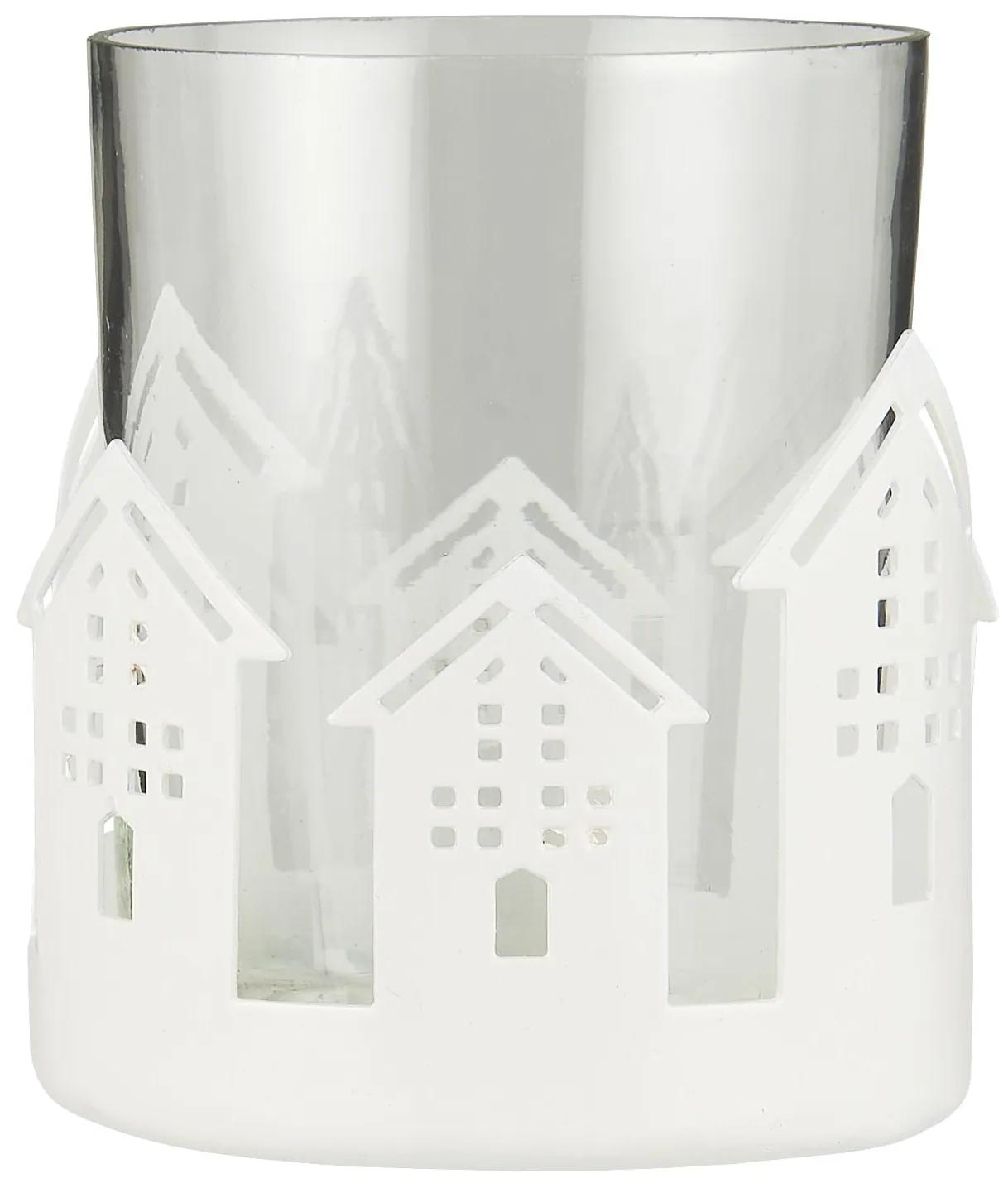 Ib Laursen Kovový svietniček na čajovú sviečku Houses