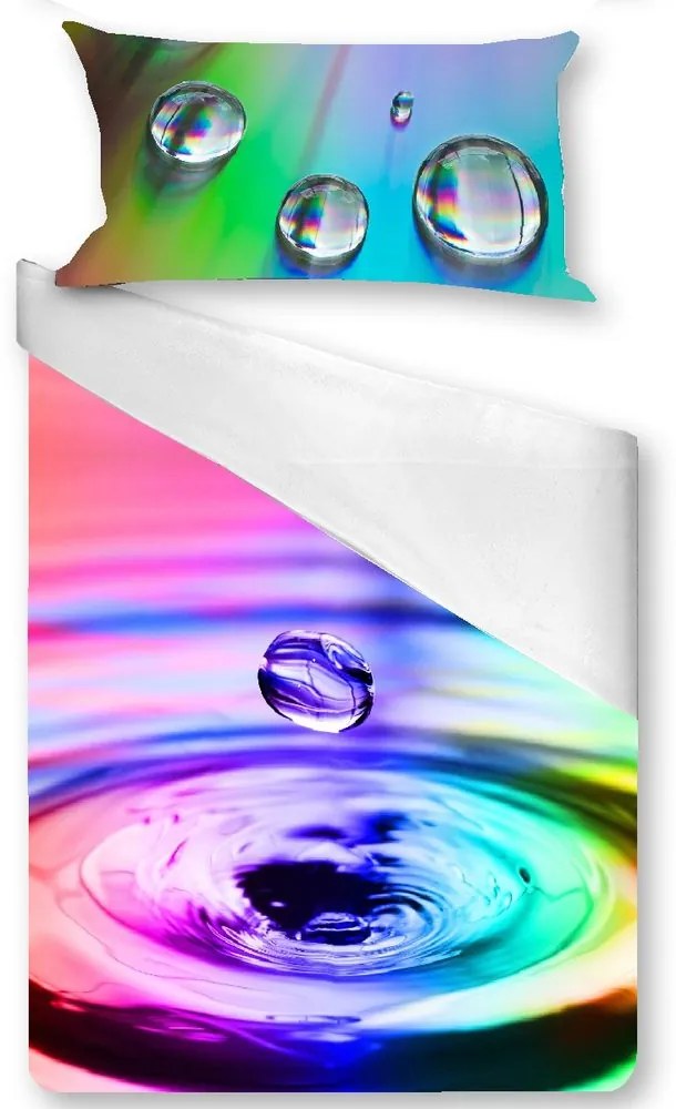 Gipetex Natural Dream 3D talianská obliečka 100% bavlna Water rainbow - 140x200 / 70x90 cm