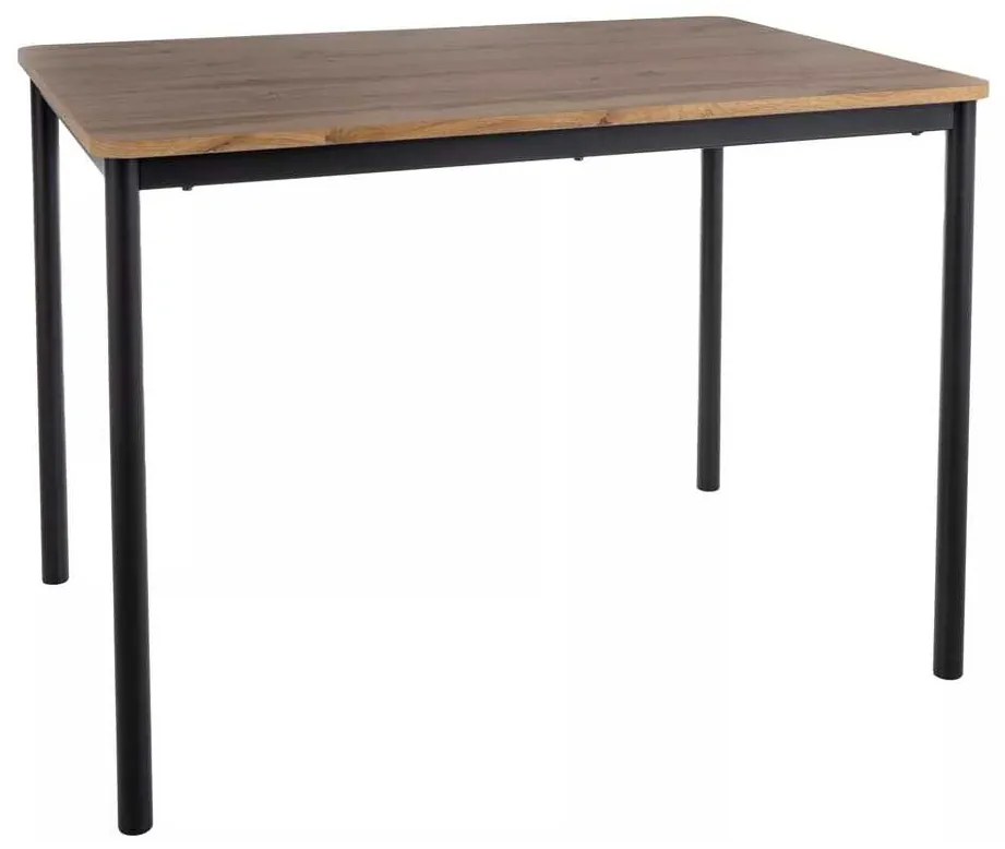 Jedálenský stôl Selles, dub artisan / čierna