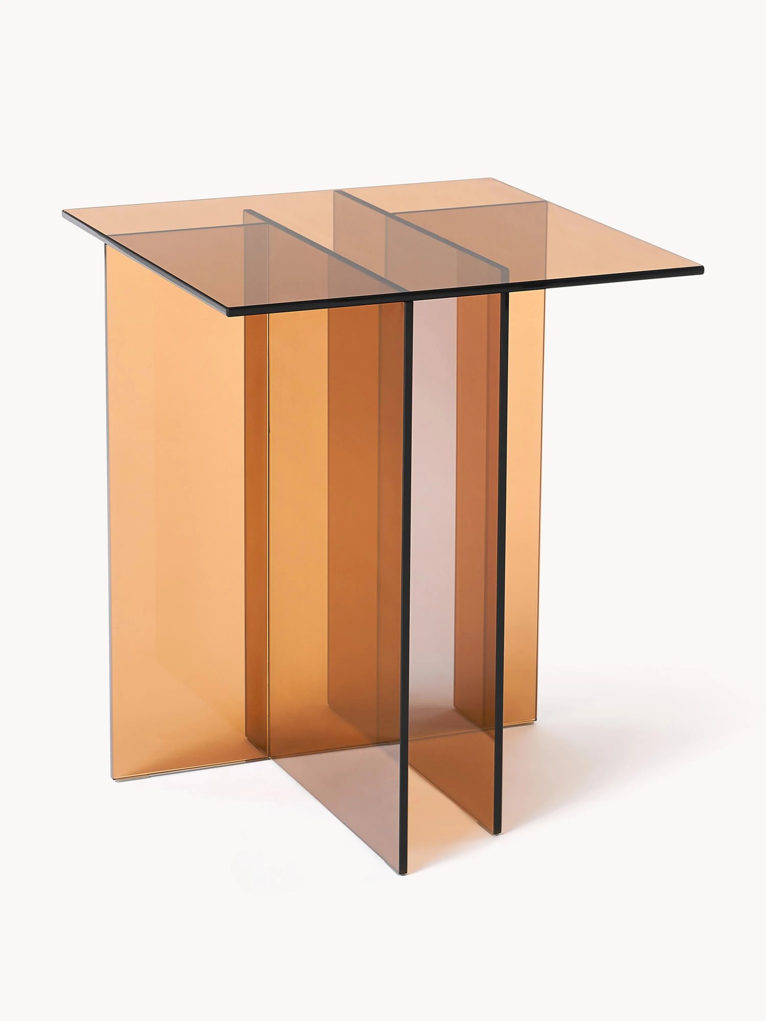 Sklenený pomocný stolík Anouk